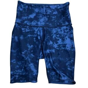 Wear It To Heart (WITH) Reversible Camo and Tie Dye Blue Biker Shorts Size Small